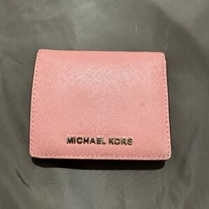 Michael Kors Women Warm Pink Foldable Wallet